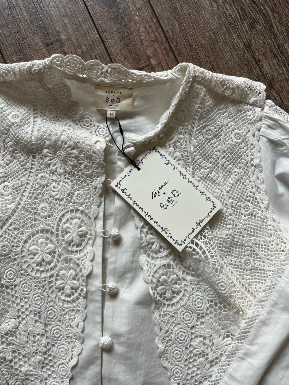 NWT Sezane Sea NY Beryl Shirt - Picture 5 of 6